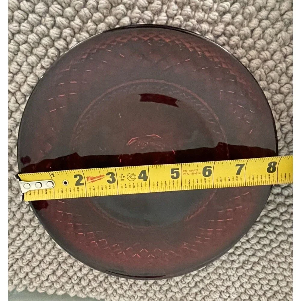 Cristal D'Arques Durand Luminarc Red Glass 8